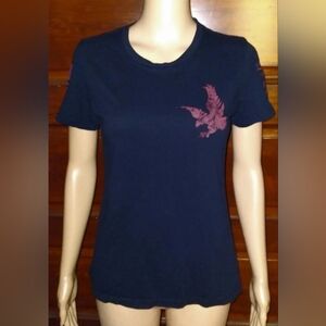 GRUNT STYLE ladies MEDIUM black fitted tee.